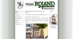 Desktop Screenshot of hotel-roland.de