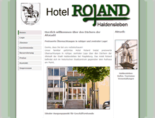 Tablet Screenshot of hotel-roland.de